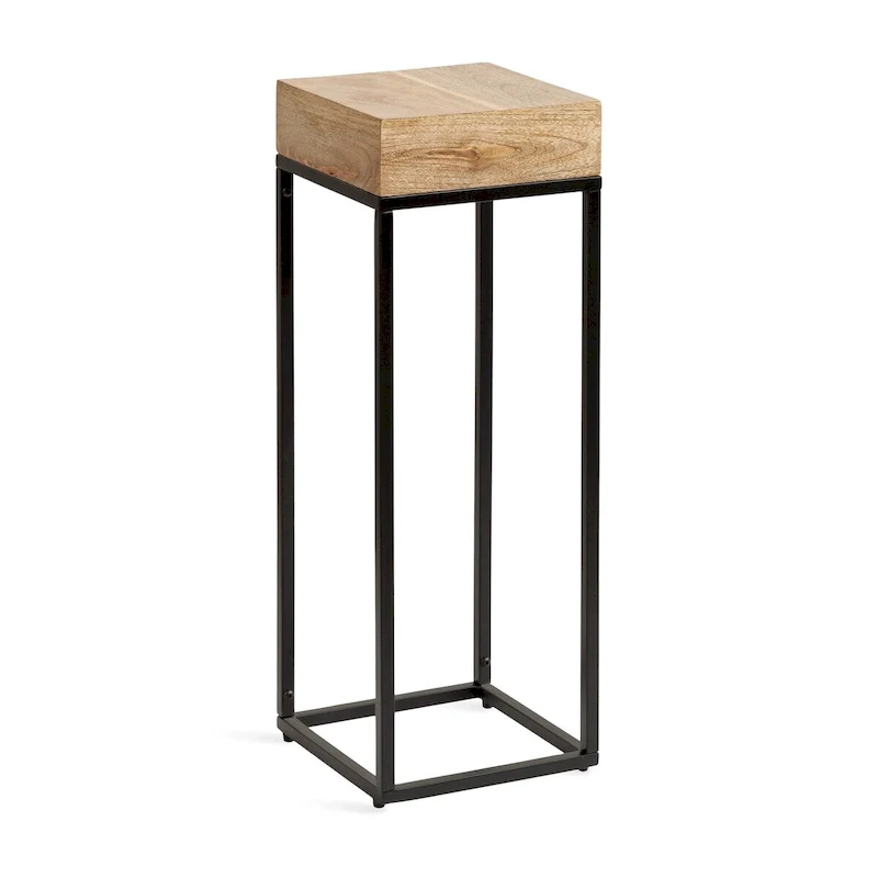 Karlsen Wood and Metal Drink Table - 8x8x23
