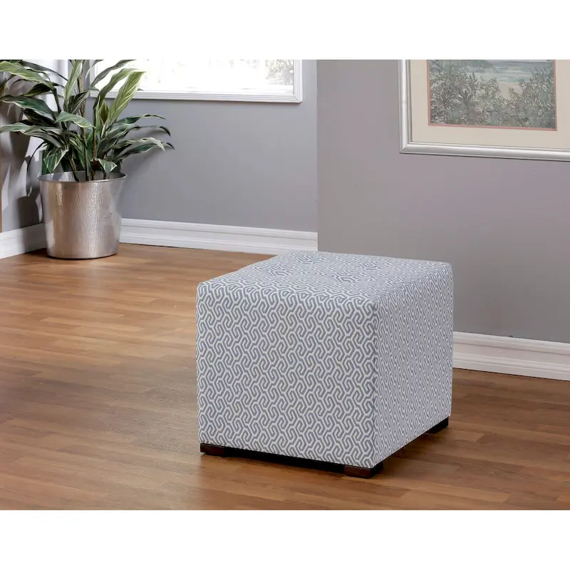 Merton Transtional Square Button Tufted Ottoman