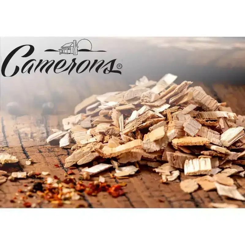 Camerons Products Smoking Chips - (Apple) ~2 Pound Bag 260 cu. in.- Kiln Dried All Natural Coarse Wood Smoker Chunks- Barbecue Chips