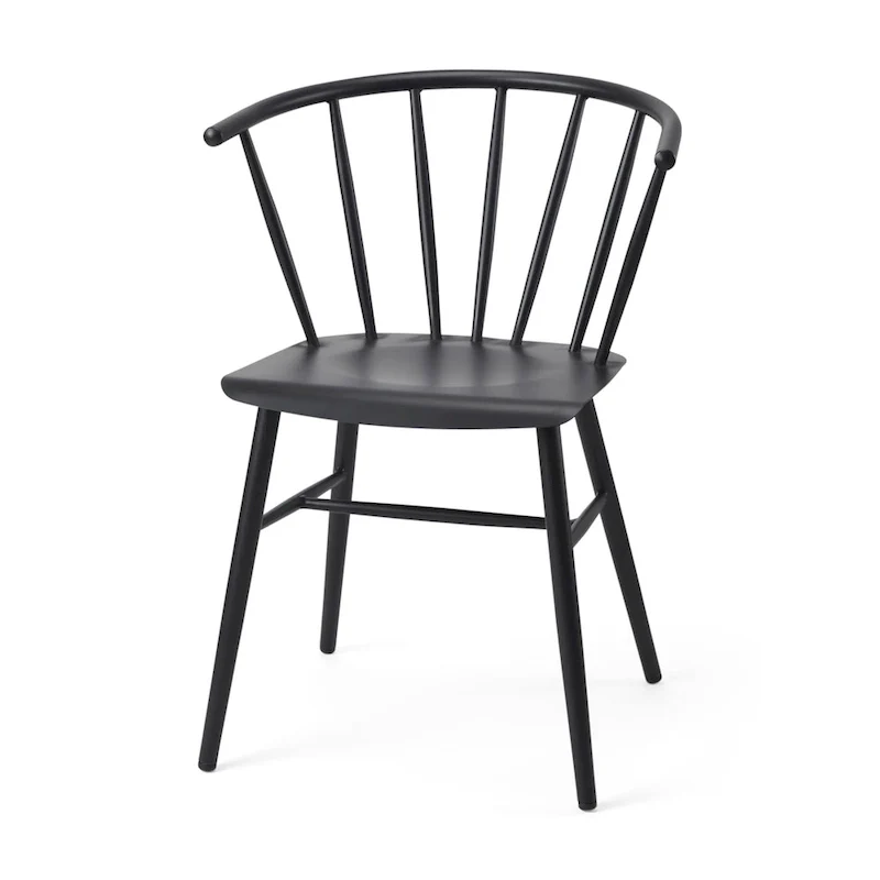 Black Metal Dining Chair, Single
