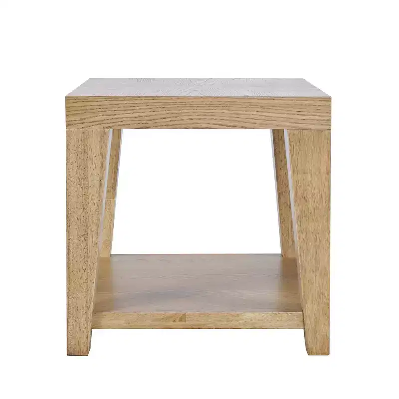 Jofran,Laurel Creek Modern Contemporary 24 Square End Table with Open Shelf