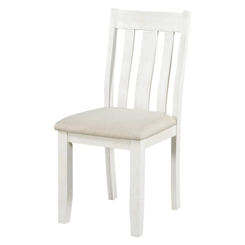 Retro Style 7-Piece Dining Table Set with Extendable Table and 6 Upholstered Chairs