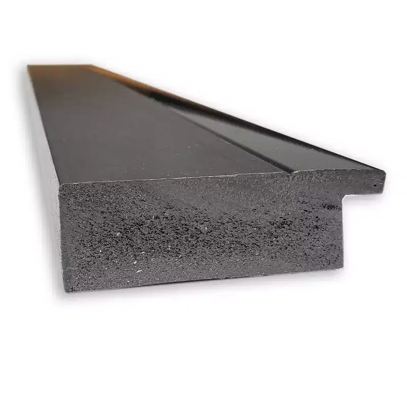 41" x 29" Non-Beveled Tuxedo Black Bathroom Wall Mirror - Amanti Art: Modern Rectangle, Polystyrene Frame, Wall Mounted