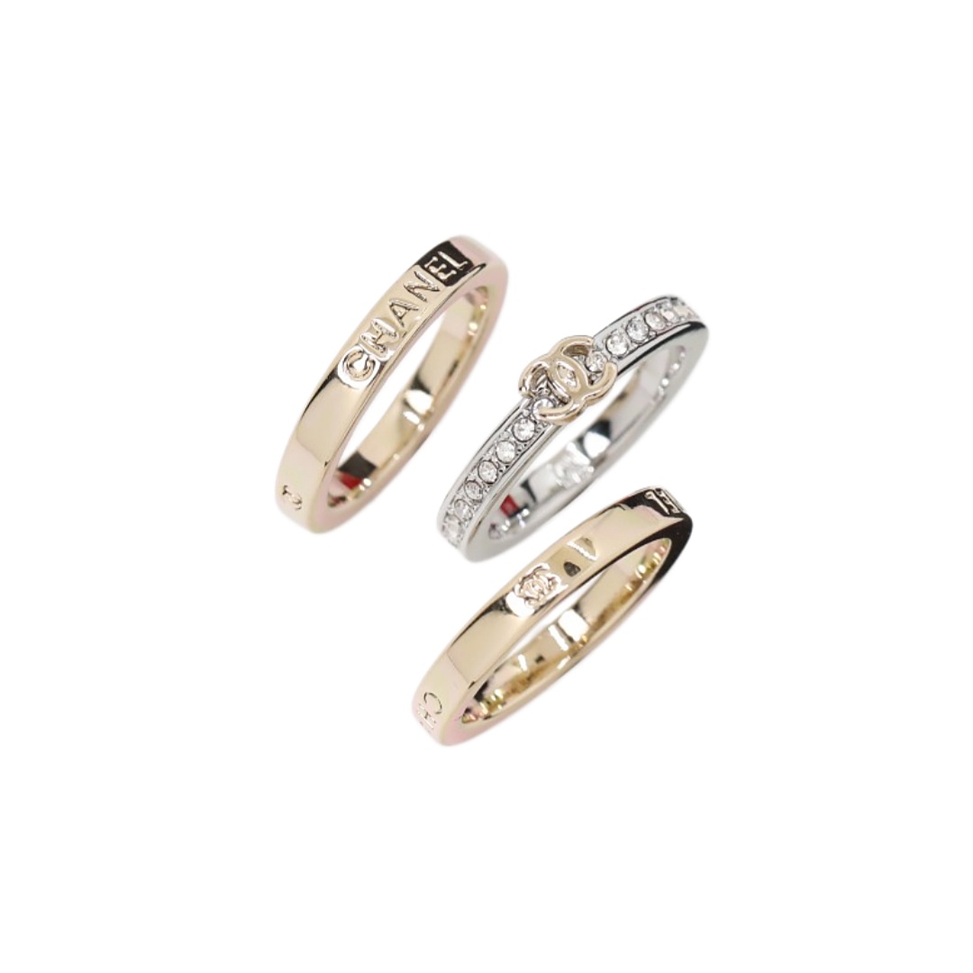 CCR066 Chanel ring set of 3 - ccjewelryacc