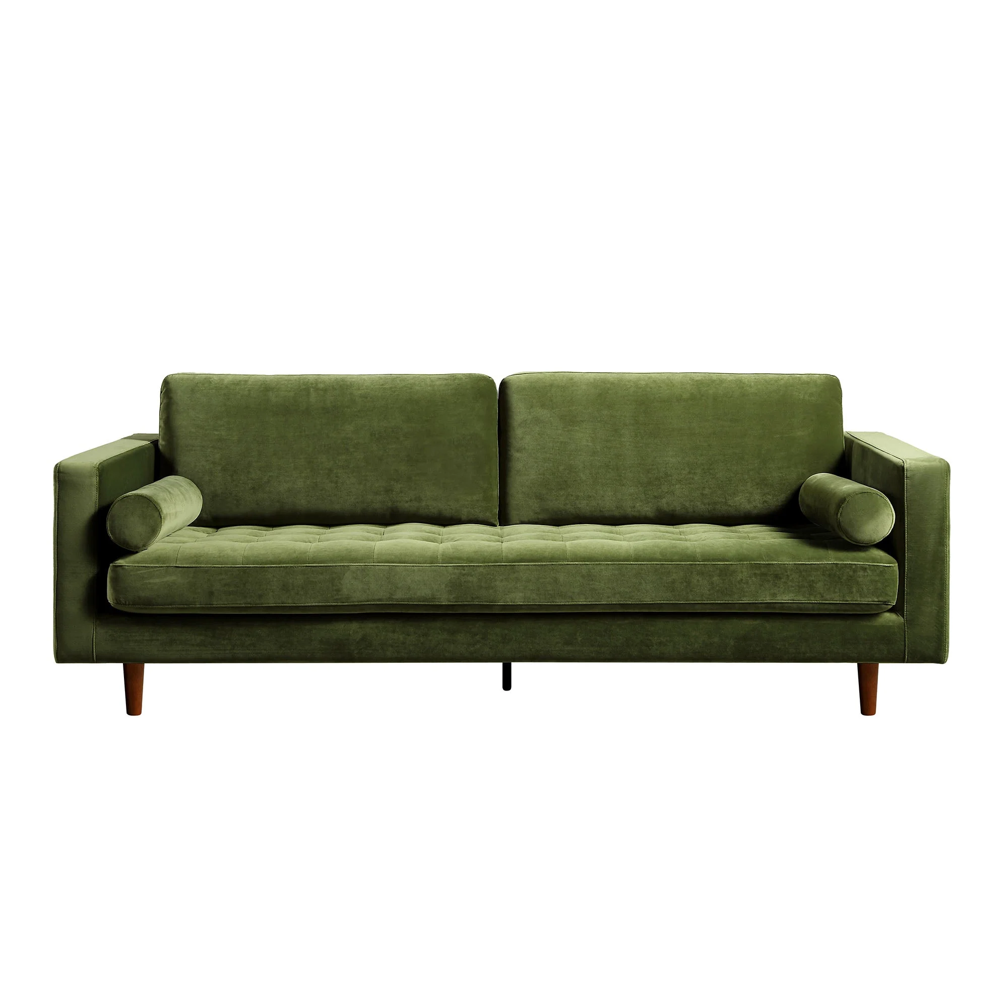 Camel Velvet Sofa, Loveseat