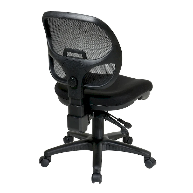 Ergonomic Armless Task Chair with Back