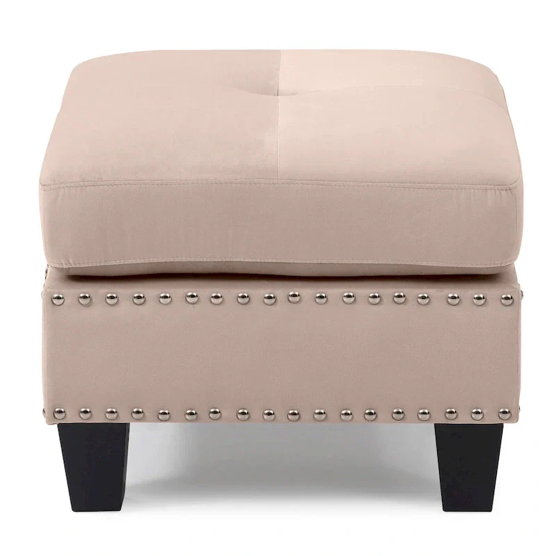 Copper Grove Meharrize Tufted Velvet Ottoman