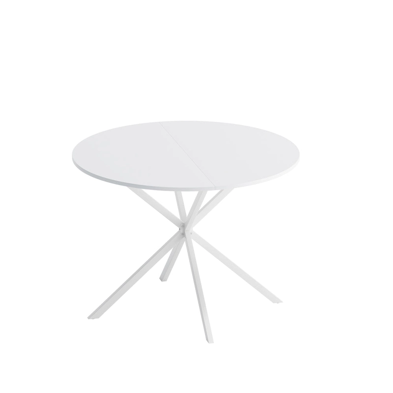 42.13 Modern Cross Leg Round Dining Table