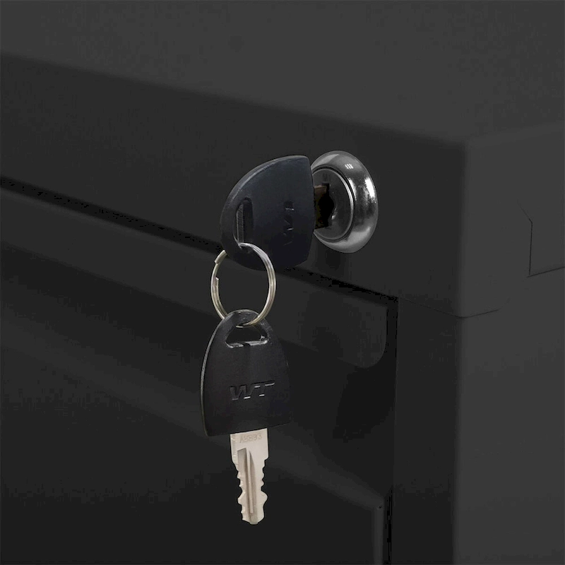 4 Drawer Metal Vertical File Cabinet w/Lock Office Home File Cabinet