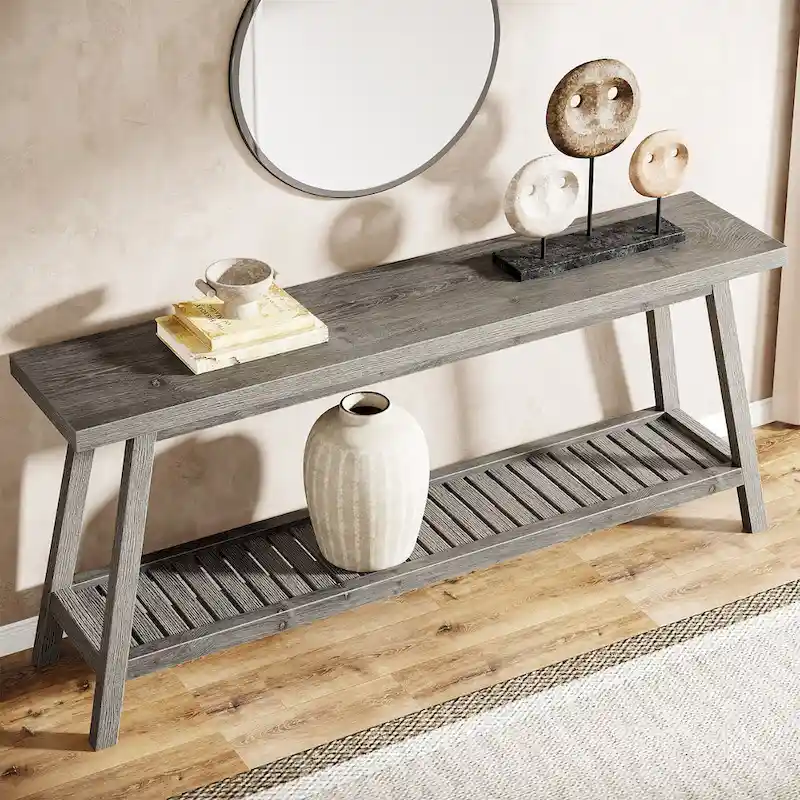 Farmhouse 70.9 Inches Console Entryway Table