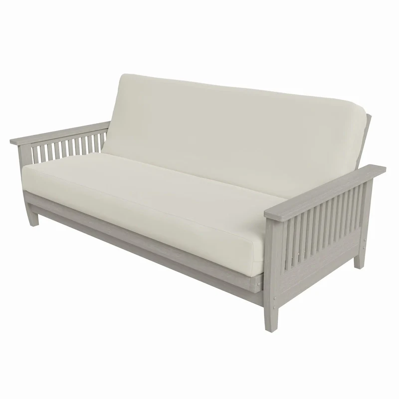 Gray / Dark Cherry / Warm Cherry Full Futon Frame, Sofa & Bed, 2-Person