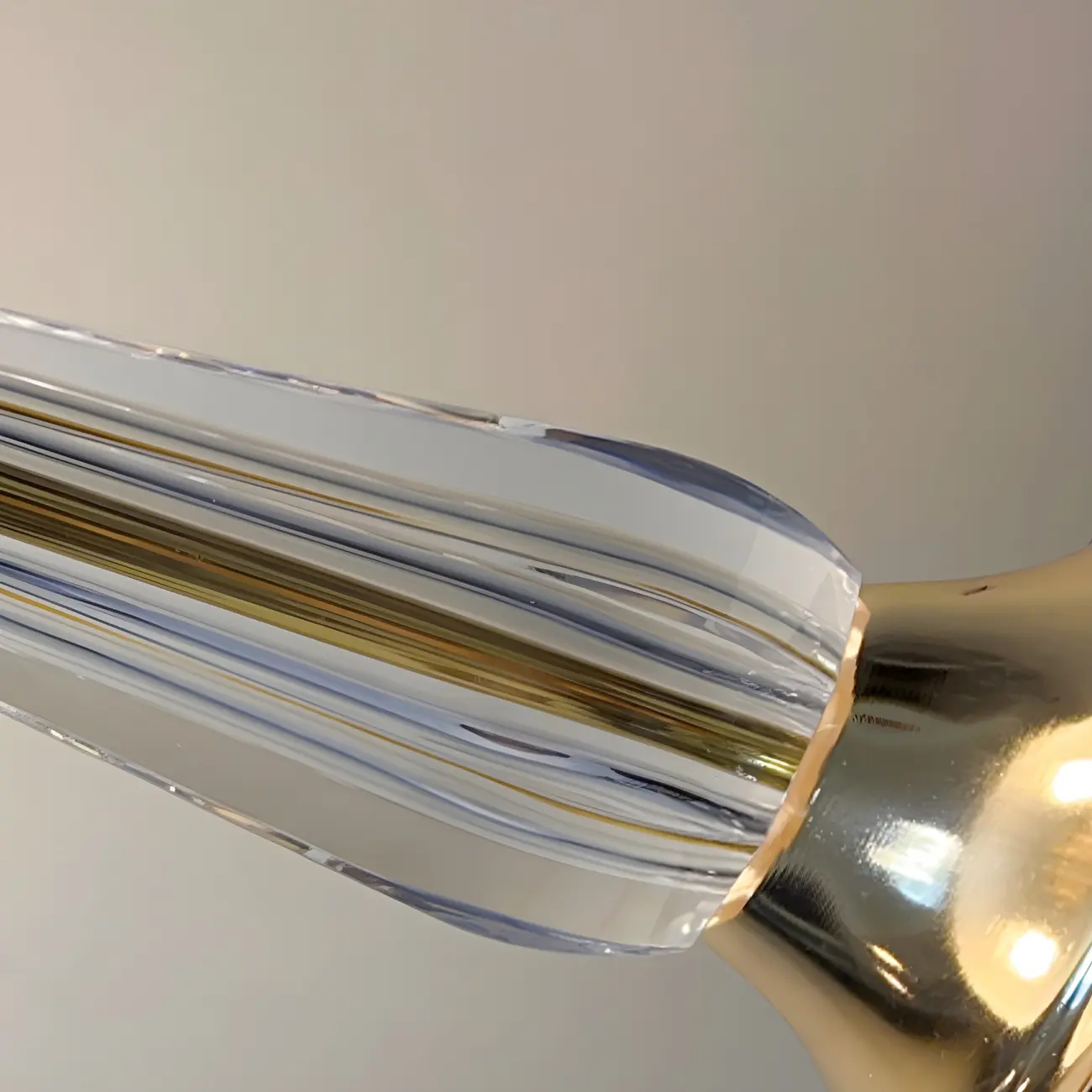 Elegant White Glass Metal Umbrella-Shaped Table Lamp