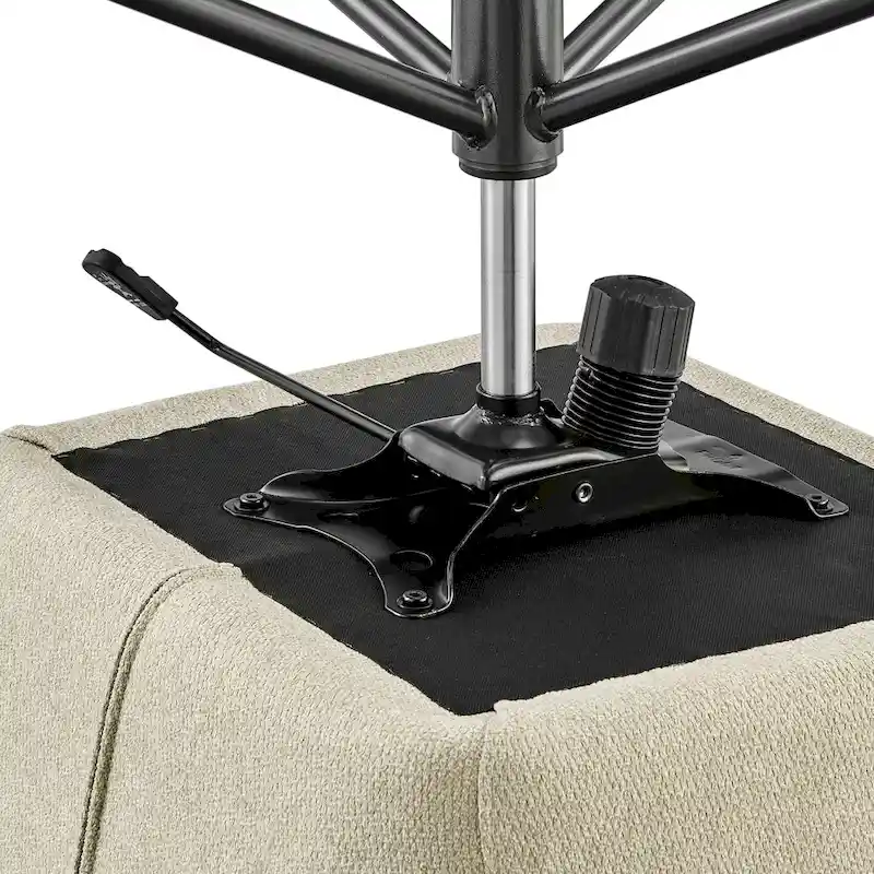 Fabric Swivel Office Arm Chair with Caster Wheels