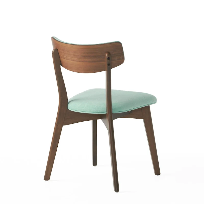 Mid-Century 5-Piece Wood Rectangle Dining Set with Chairs