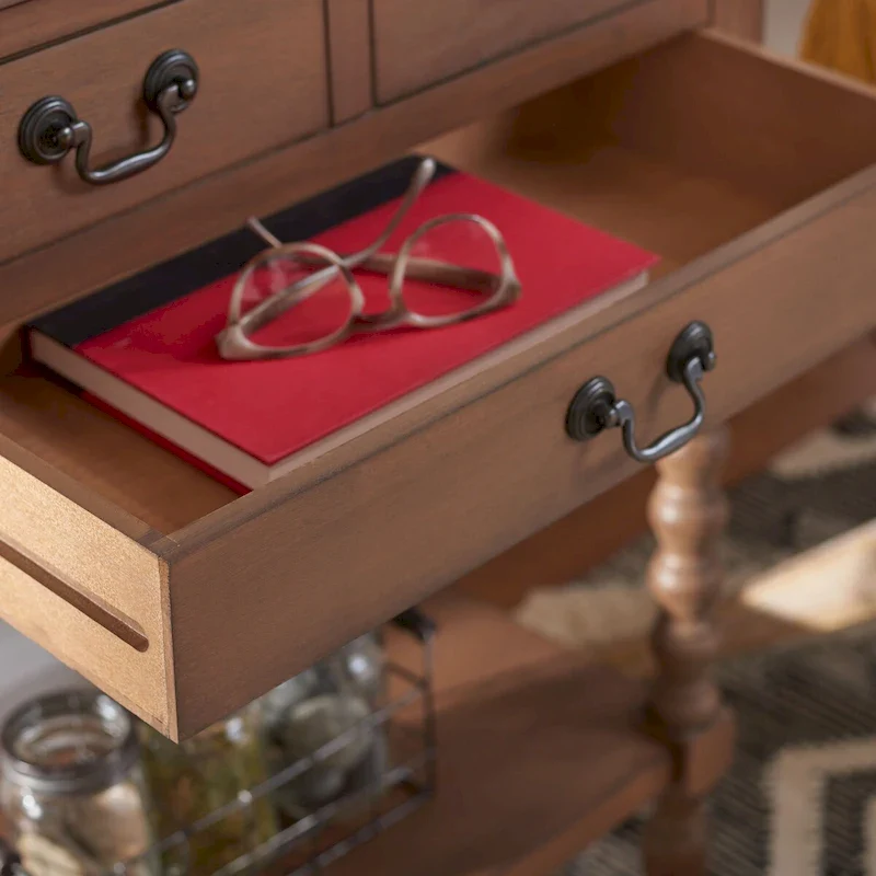 SAFAVIEH Ivie 3-Drawer Console Table - 23.5  W x 13  L x 29.5  H - 23.5  W x 13  L x 29.5  H - 24Wx13Dx30H