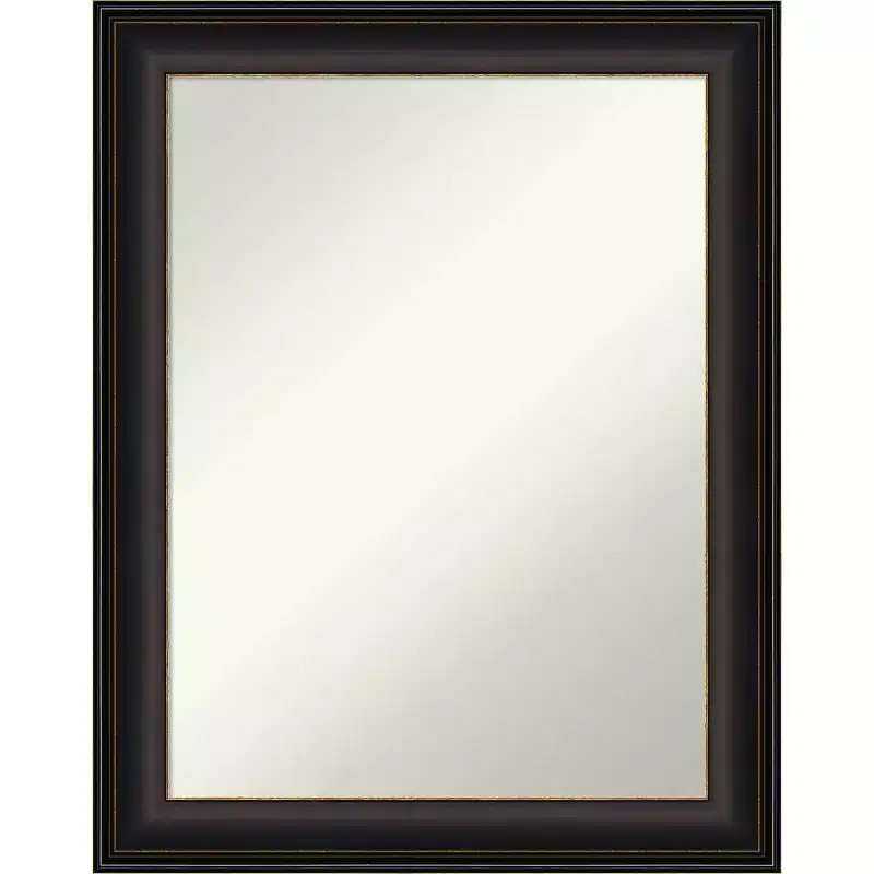 23" x 29" Non-Beveled Trio Oil Rubbed Bronze Wall Mirror - Amanti Art: Modern Rectangle, Includes Mount Hardware