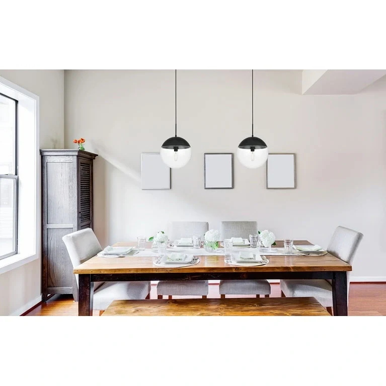 1-Light Pendant with 14 inch Clear Glass