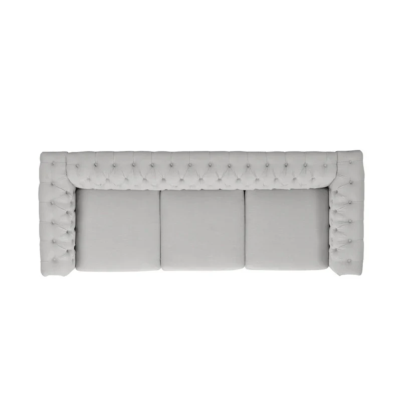 Parkhurst Tufted Grey Chesterfield Sofa by Christopher Knight Home