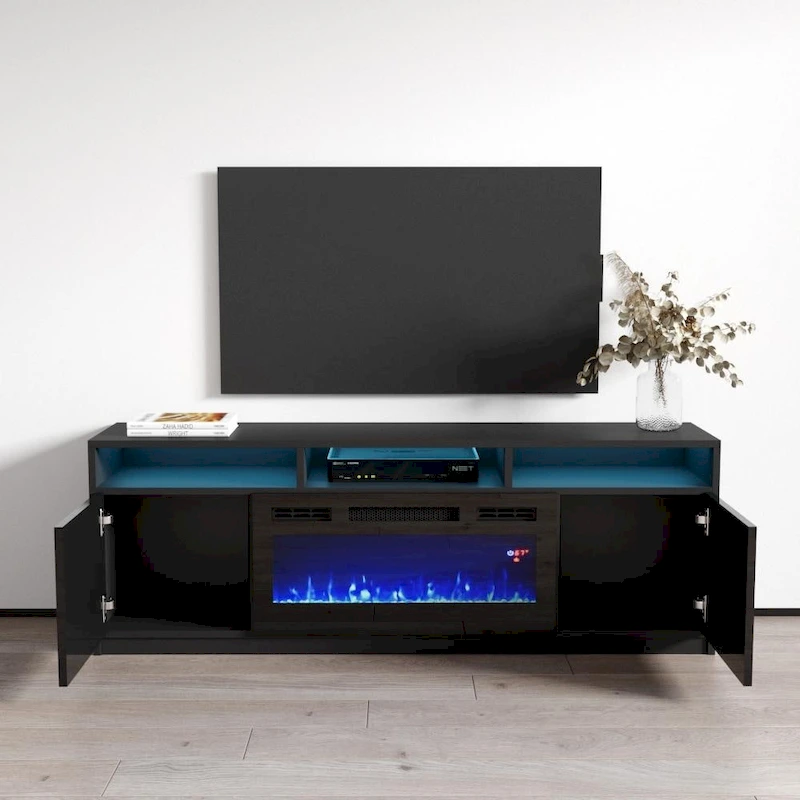 Reno 05 Electric Fireplace Modern 63  TV Stand