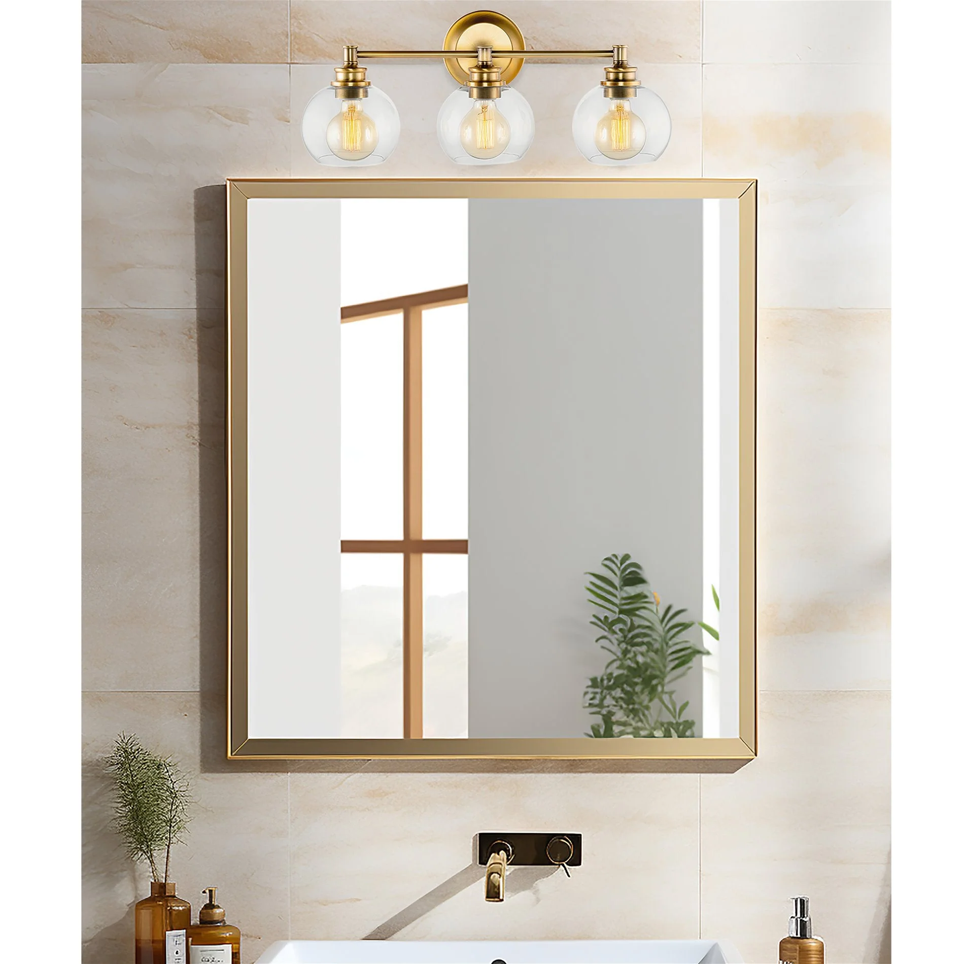 Odette 6 Clear Globe Glass Shades / Replacement Glass, 2-Pack