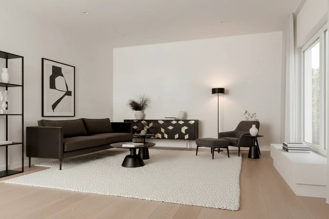 Modern Solid Mango Wood Pedestal Coffee Table - 30W x 30D x 14H