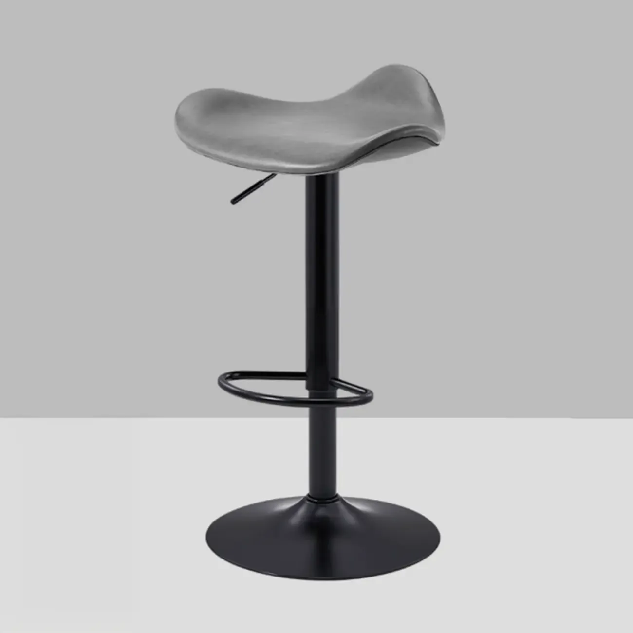 Adjustable Swivel Leather Modern Backless Bar Stools