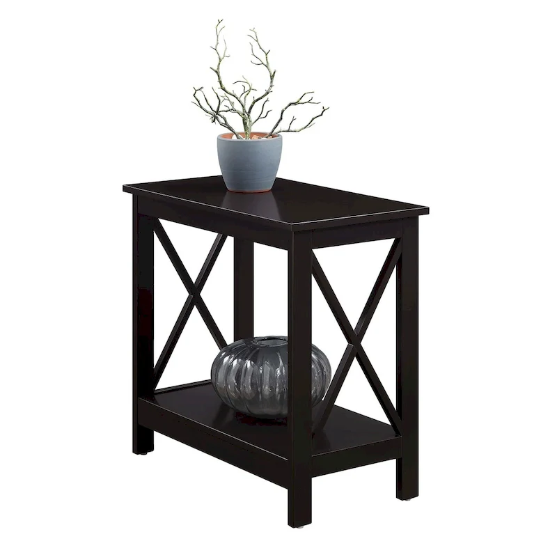 Chairside End Table with Shelf