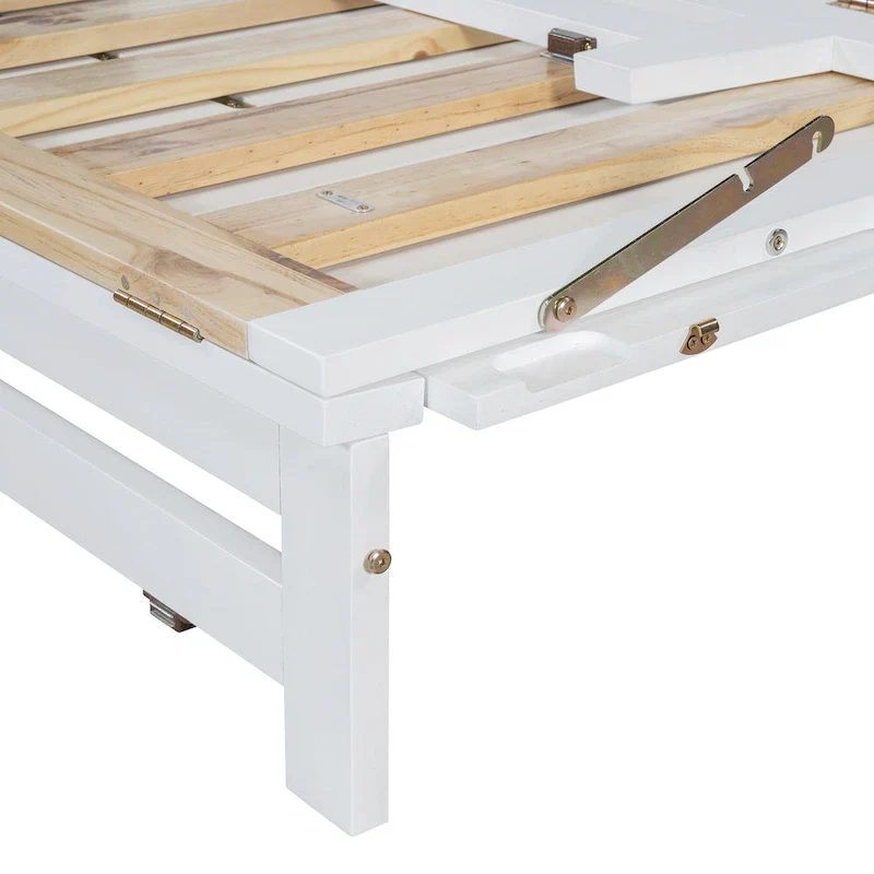 Queen Murphy Bed with Cabinet Design, Multi-Functional, 400lb Capacity