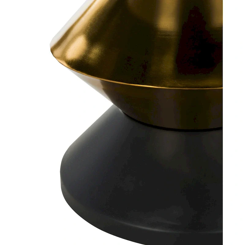 SAFAVIEH Margunde Black/ Gold Stone Top Side Table - 14.3 x 14.3 x 16 - 14Wx14Dx15H