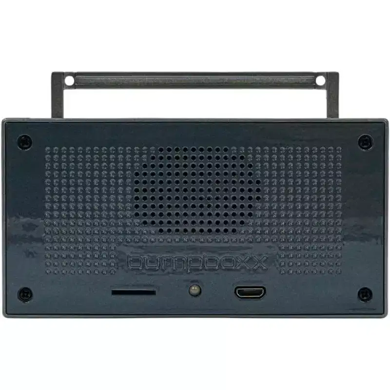 Refurbished: Microboom Speaker Boombox Bluetooth, Gunmetal Grey - Manufacturer Refurbished