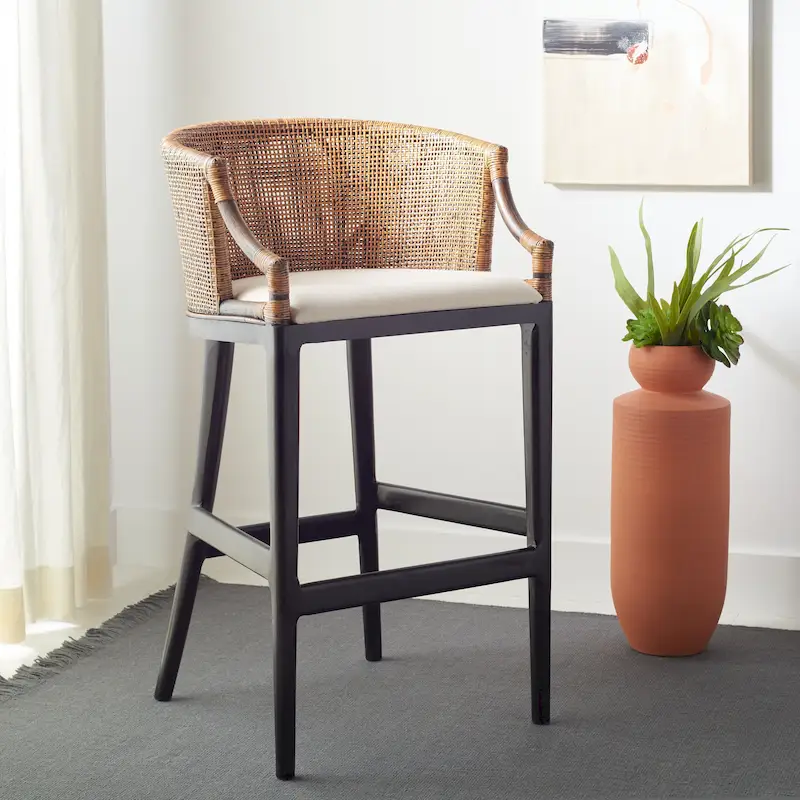 Rattan 30-inch Bar Stool - 22.3