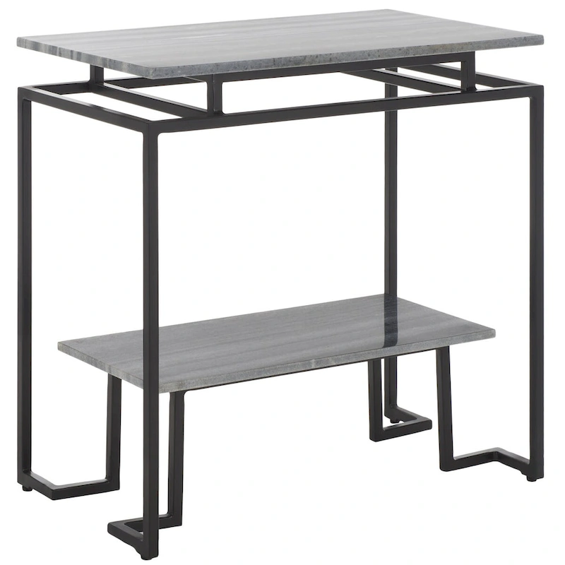 SAFAVIEH Malvina Single Shelf Rectangle Accent Table - 24 L x 14 D x 24 H - 24Wx14Dx24H