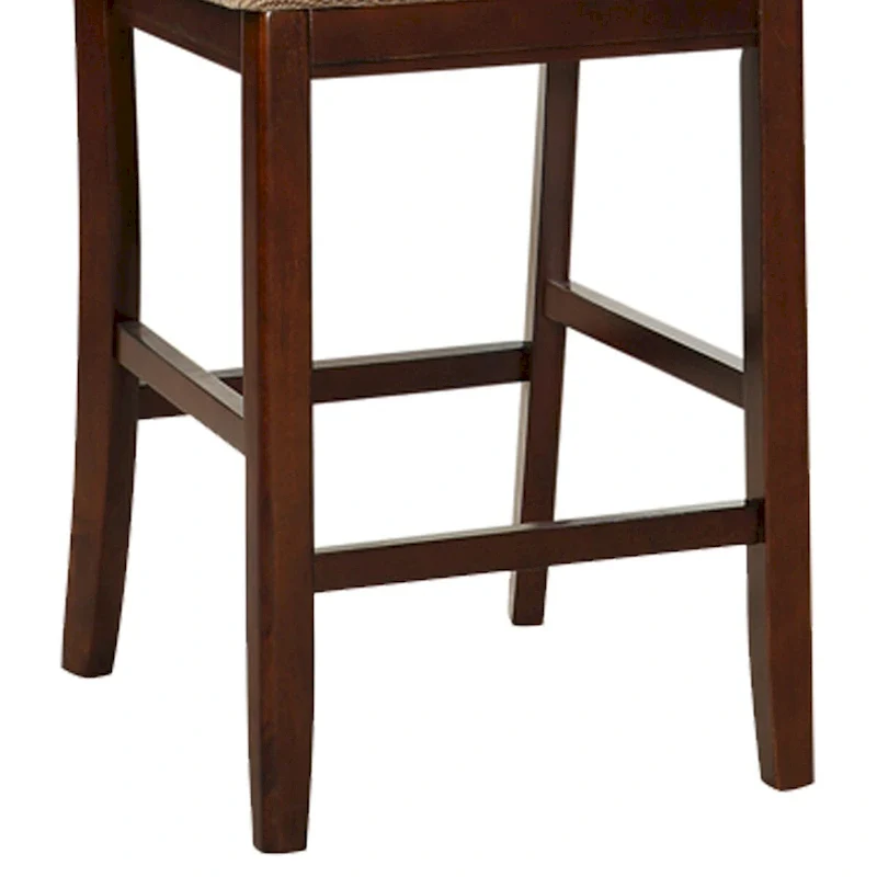 Set of 2 Counter Height Dining Chairs with Cushioned Seats