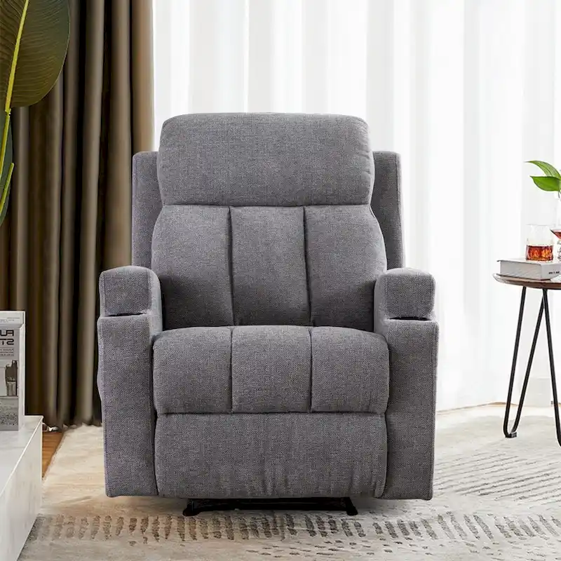 Ebello Massage Recliner Chair with Heat and Vibration Manual Sofa