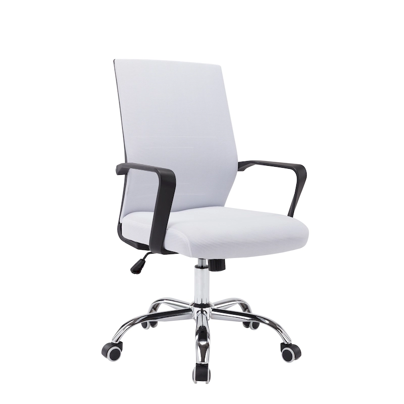 Porthos Home Balzac Mesh Ergonomic Office Chair with Chrome Roller Base
