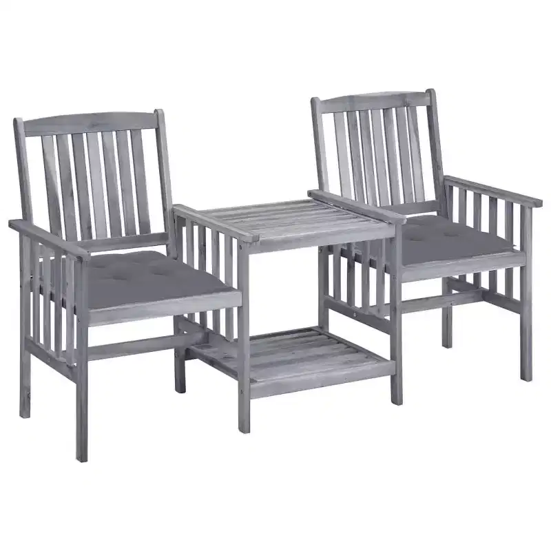 vidaXL Patio Chair With Tea Table