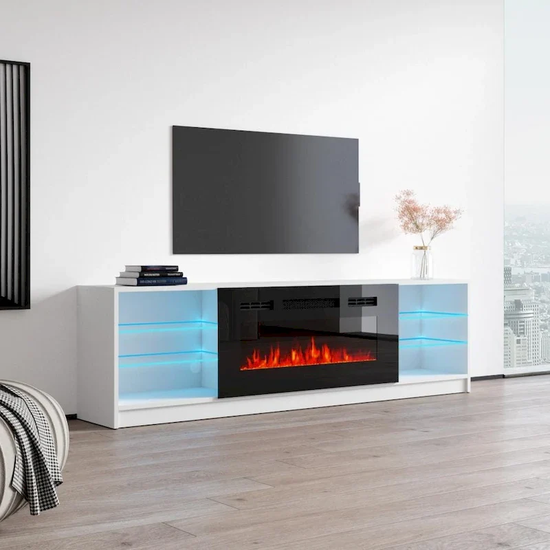 Amsden Electric Fireplace TV Stand