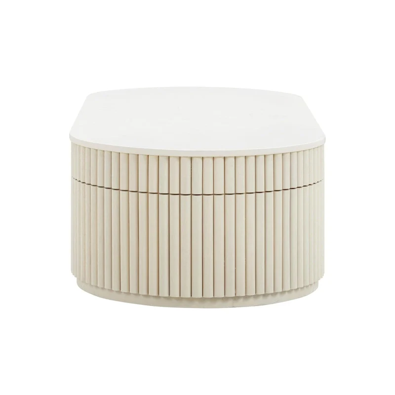 Bella Cream Oval Coffee Table