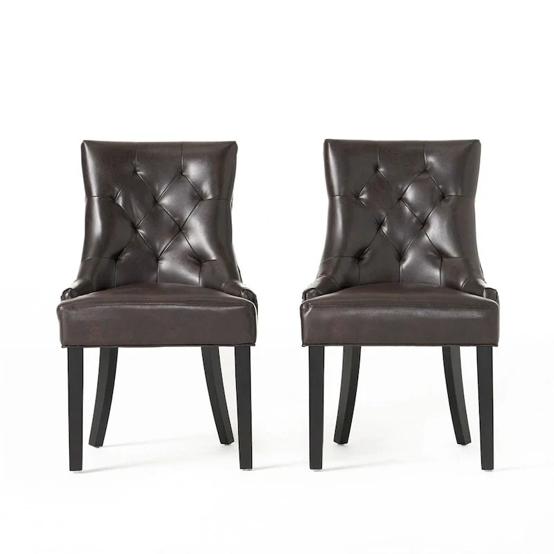 Dining Chairs Set Of 2, Upholstered Kitchen Chairs With Wood Support Legs, Mid Century Modern Upholstered Dining Chairs