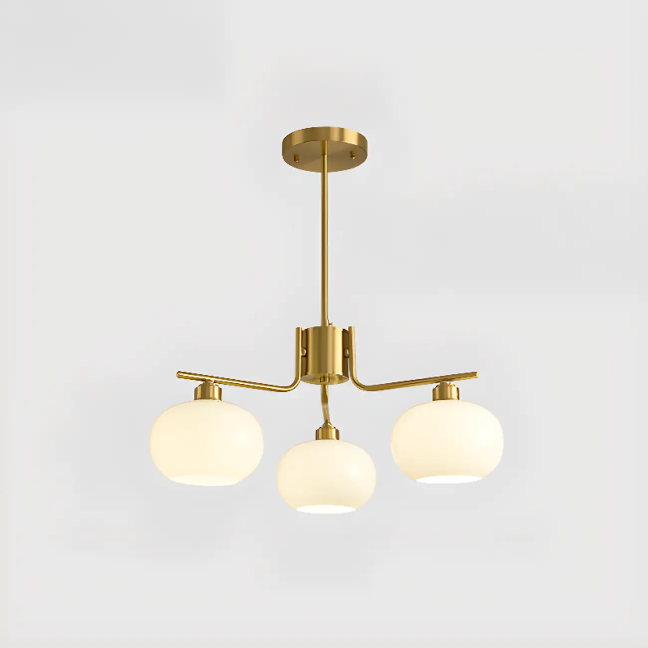 Modern Glass Globe Chandelier Adjustable Hanging Length