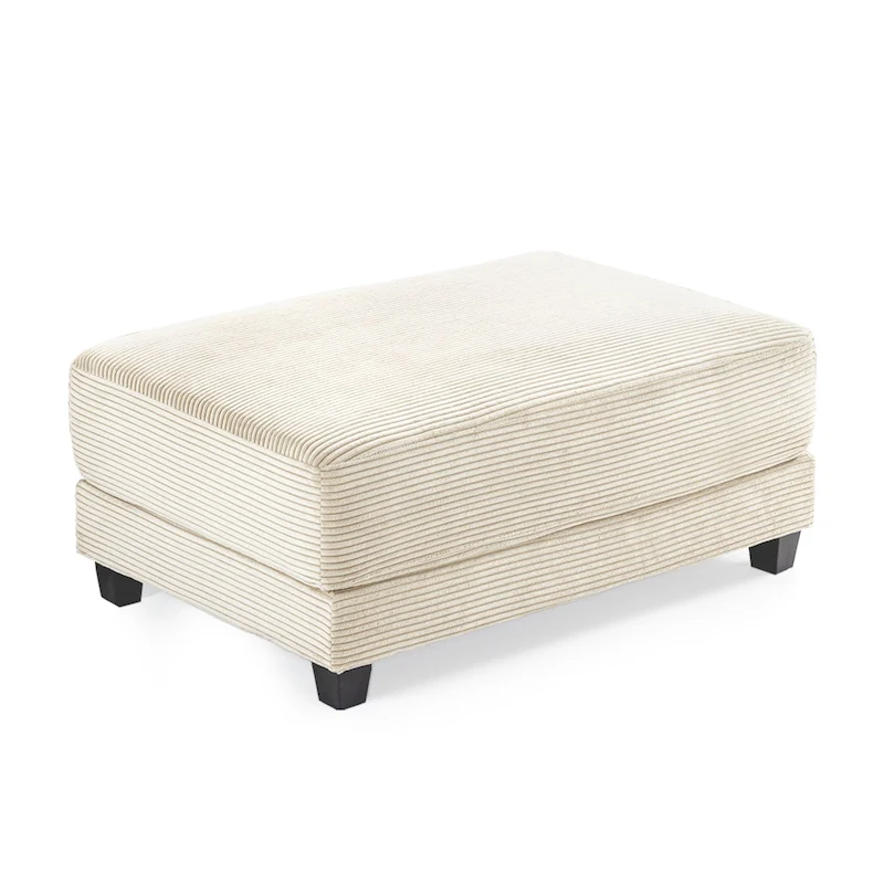 The Contemporary Oversized Corduroy Ottoman