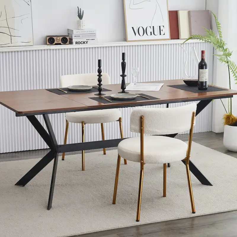 Set of 2 mid-century modern dining chairs