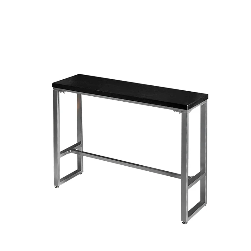 Old School Pine Coal Bistro Table with Foot Platform