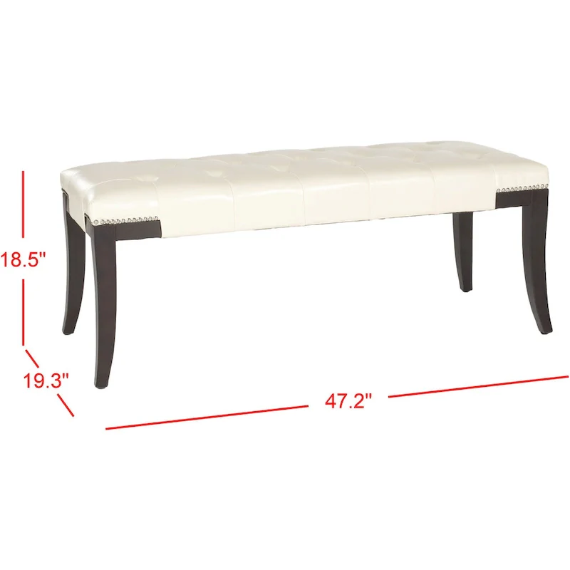 Tufted Nailhead Bench 48