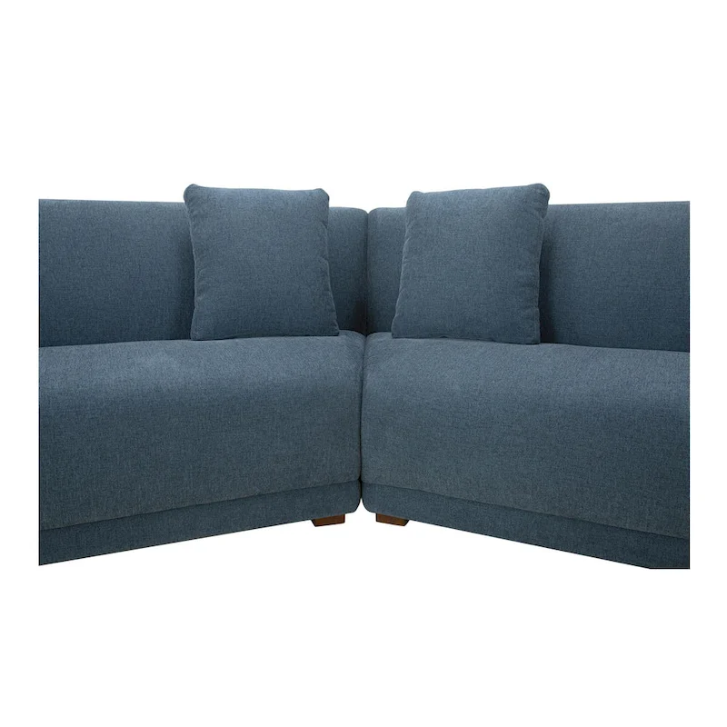 NADAAL STUDIOS Solace, 5-Piece Modular Sectional, Angled Sides - 224W x34.29D x31.5H