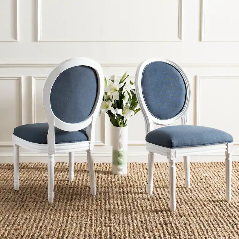 SAFAVIEH Rona Parisian Oval Dining Chair (Set of 2) - 20Wx20Dx39H