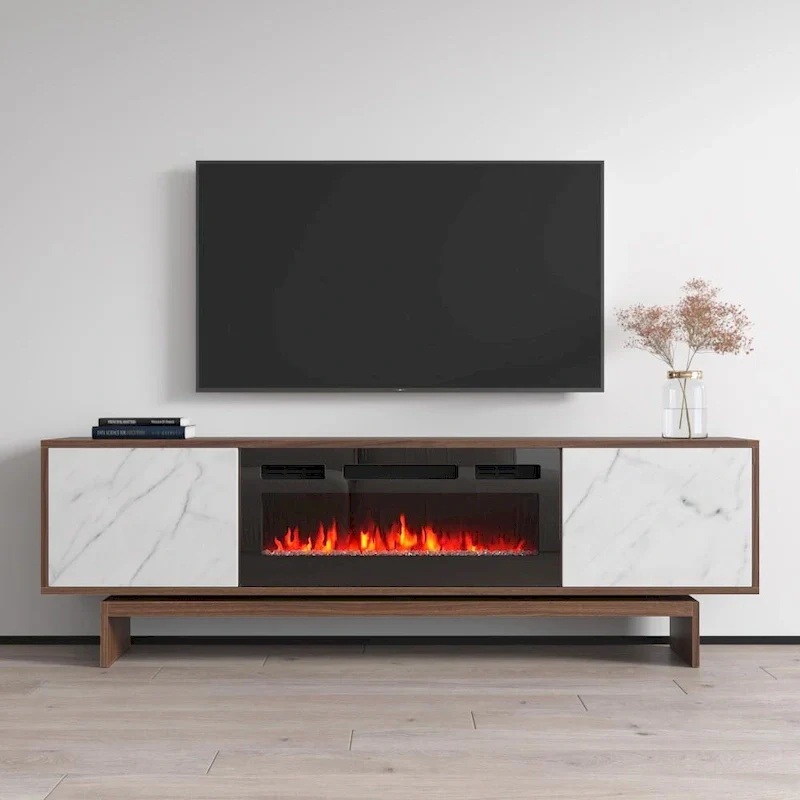 Electric Fireplace TV Stand with Storage