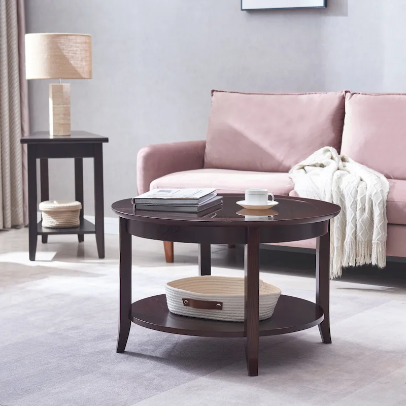 Leick Home Laurent Narrow End Table with Shelf