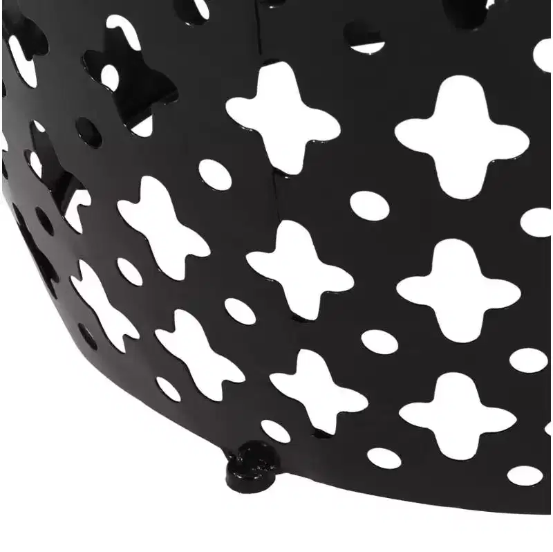 Large Iron Side Table - Black As Shown