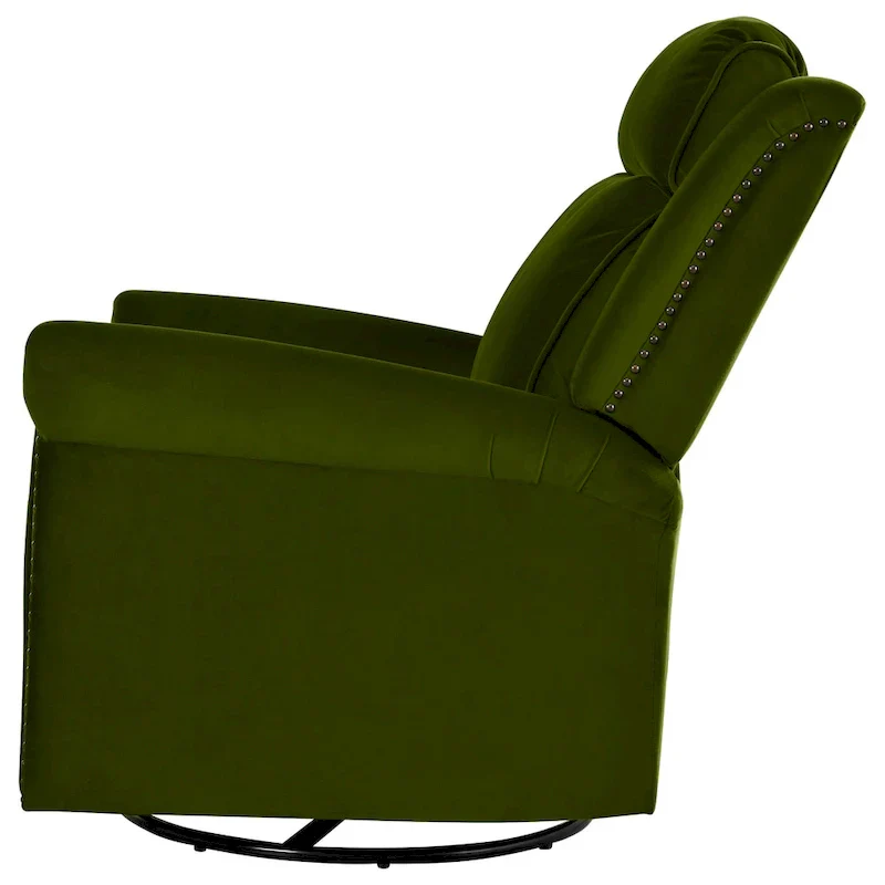 Marloo Modern Swivel Velvet Recliner Chair by Christopher Knight Home